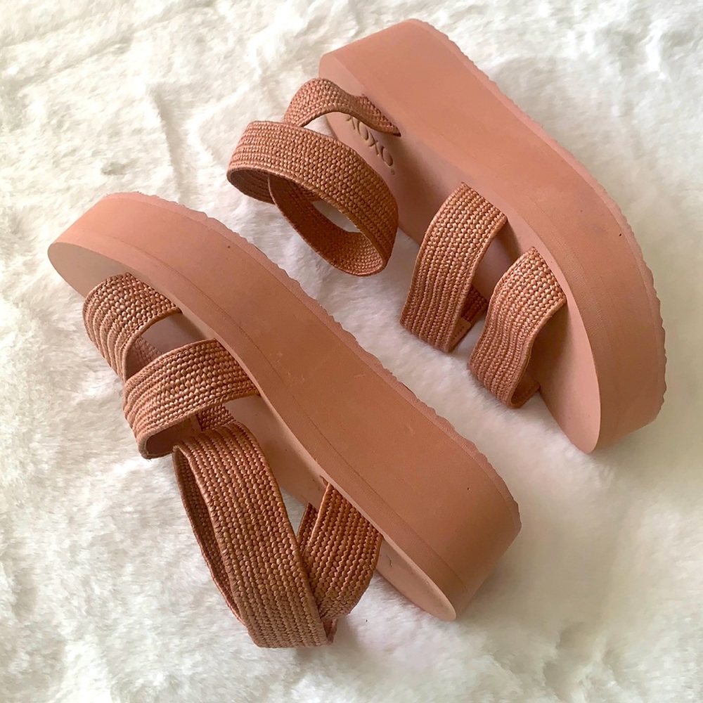 XOXO wedge sandals